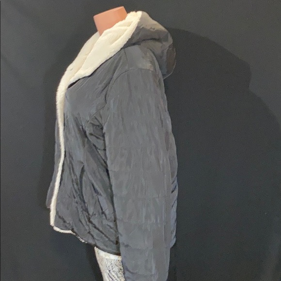 NWT SANCTUARY Reversible Sherpa Puffer Jacket Coat - Picture 4 of 10